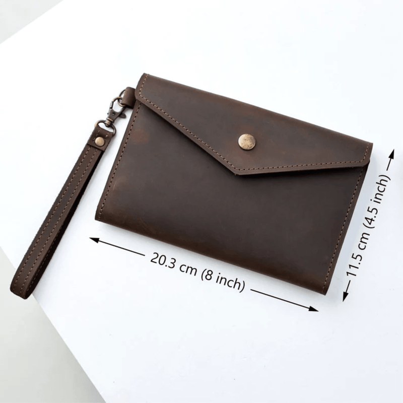 Personalized Elegance Womens Leather Clutch Wallet - Leather Shop Factory