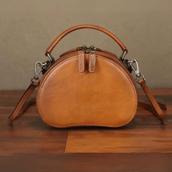 Style Handmade Satchels Small Circle Purses - Leather Shop Factory