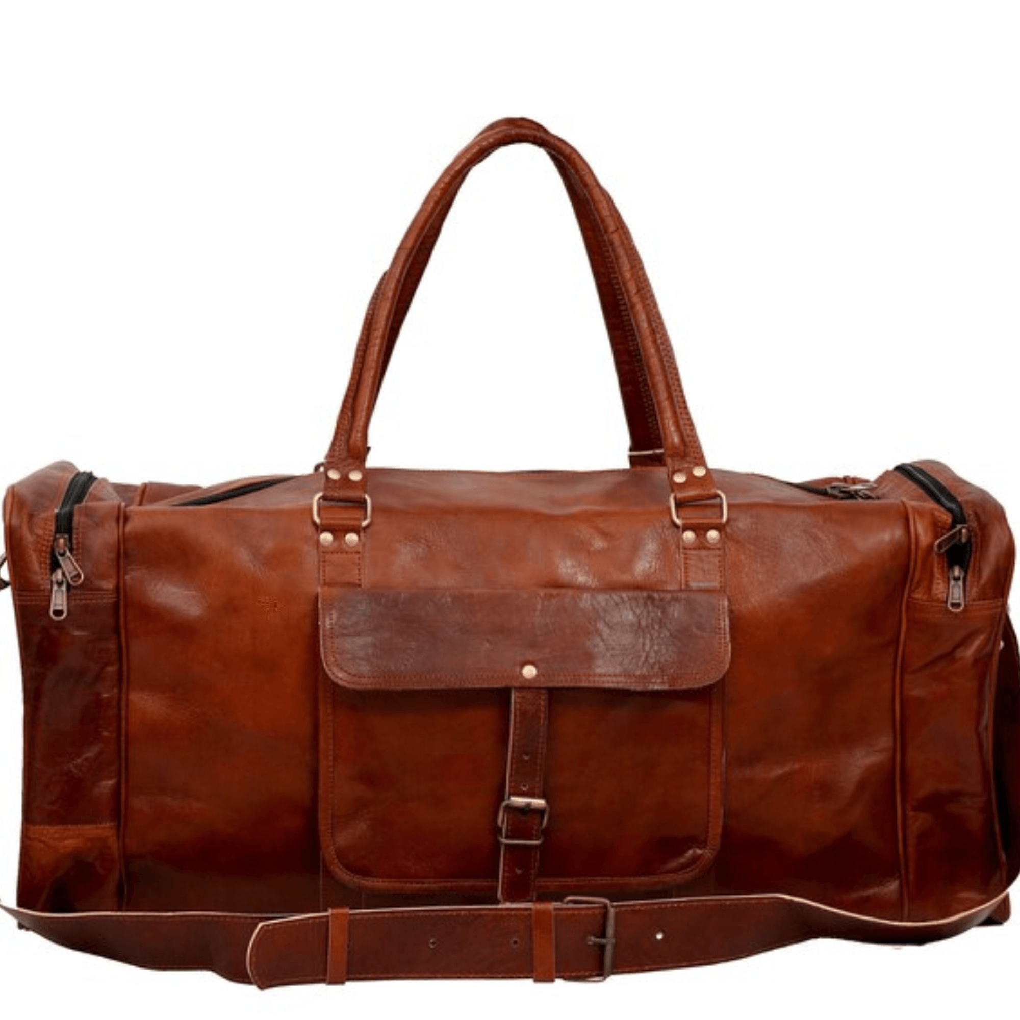 Indian Artisanal Voyager Duffle - Leather Shop Factory