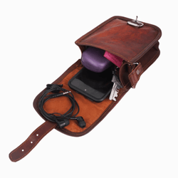 The Ultimate Compact Leather Sling Messenger Bag - Leather Shop Factory