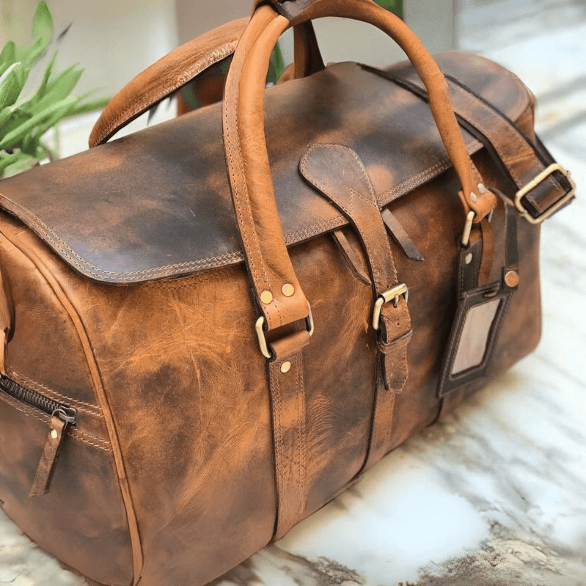 Indian Heritage Secure Voyager Duffle - Leather Shop Factory