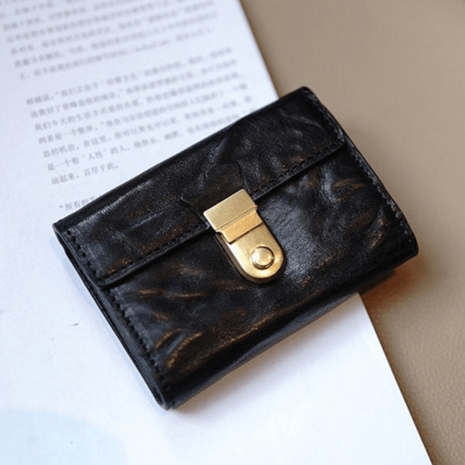 Hand Crafted Top Grain Leather Ladies Wallet - Leather Shop Factory