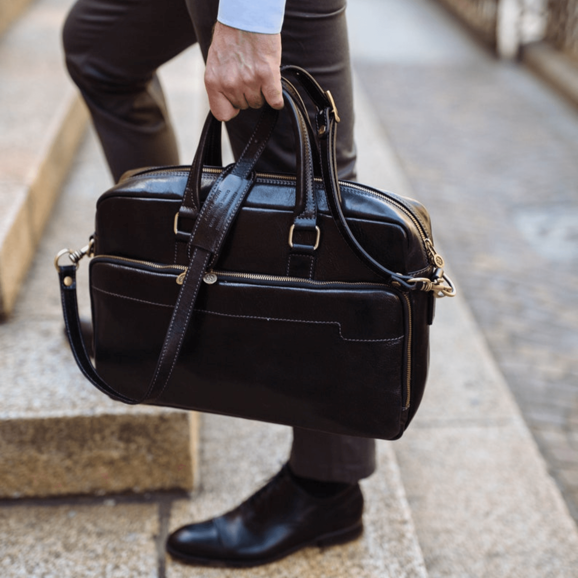 Classic Artisan Laptop Bag - Leather Shop Factory