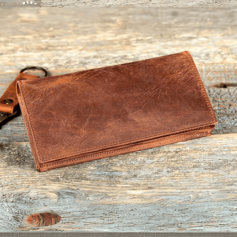 Personalized Leather Clutch Wallet - Leather Shop Factory