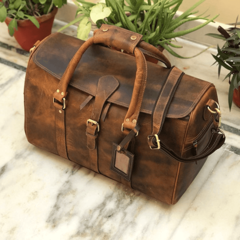 Indian Heritage Secure Voyager Duffle - Leather Shop Factory