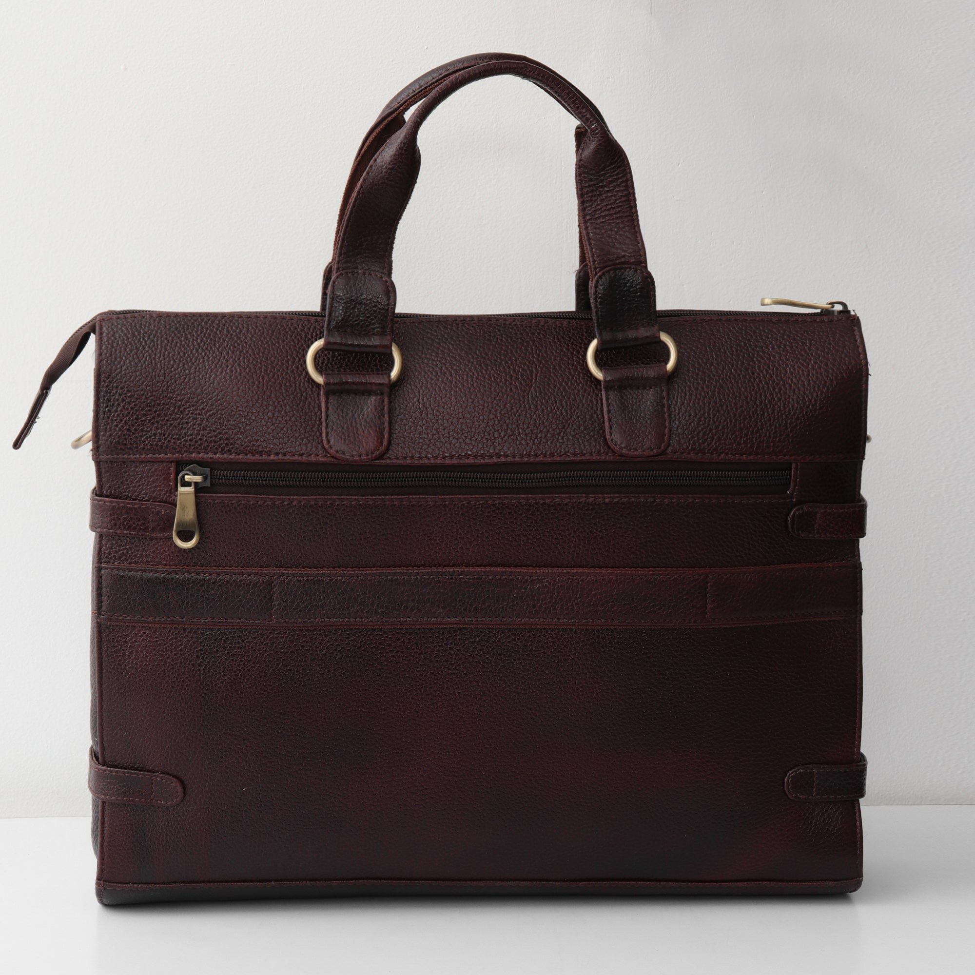 The Vintage Explorer Leather Briefcase - Dark Espresso