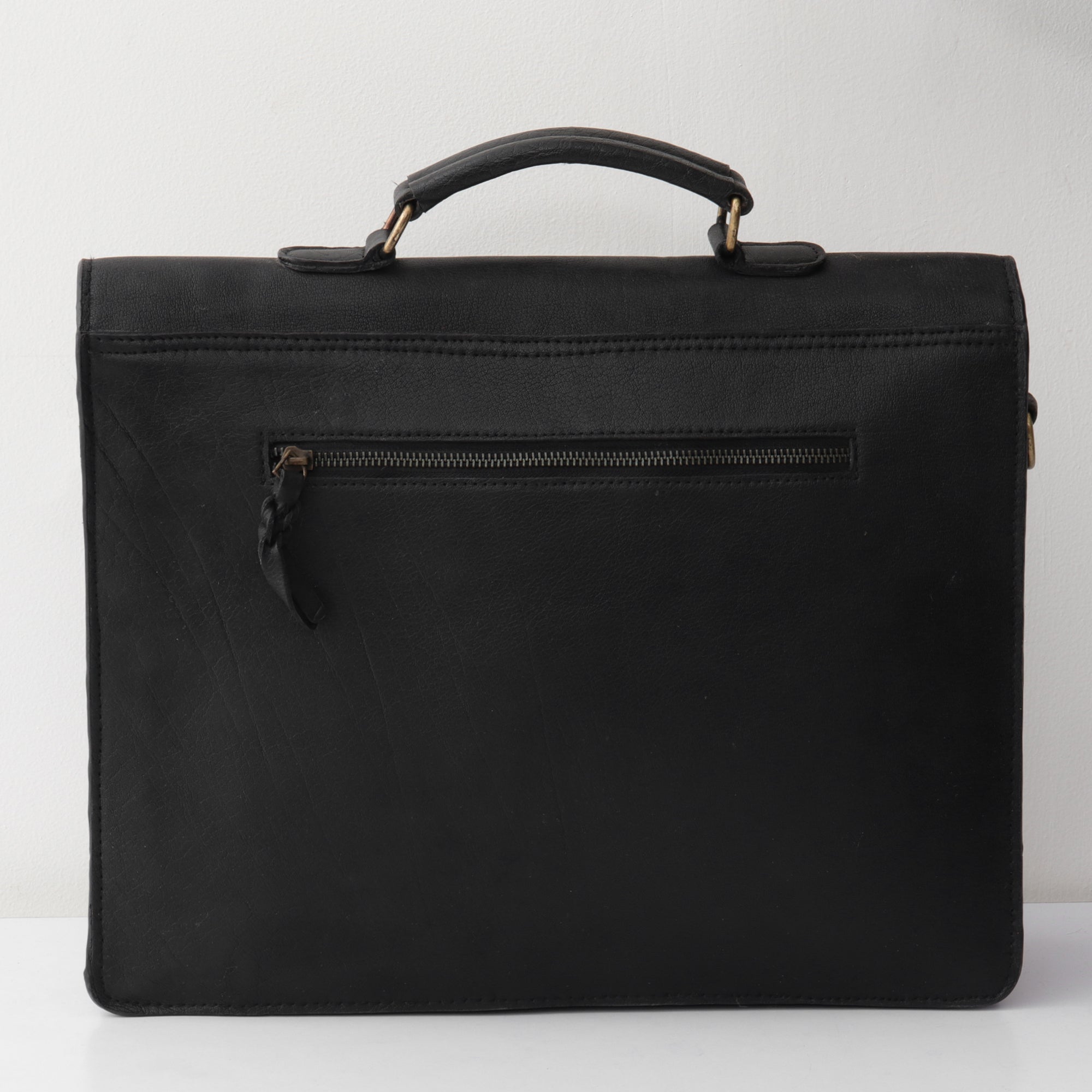 The Executive Two-Tone Leather Briefcase