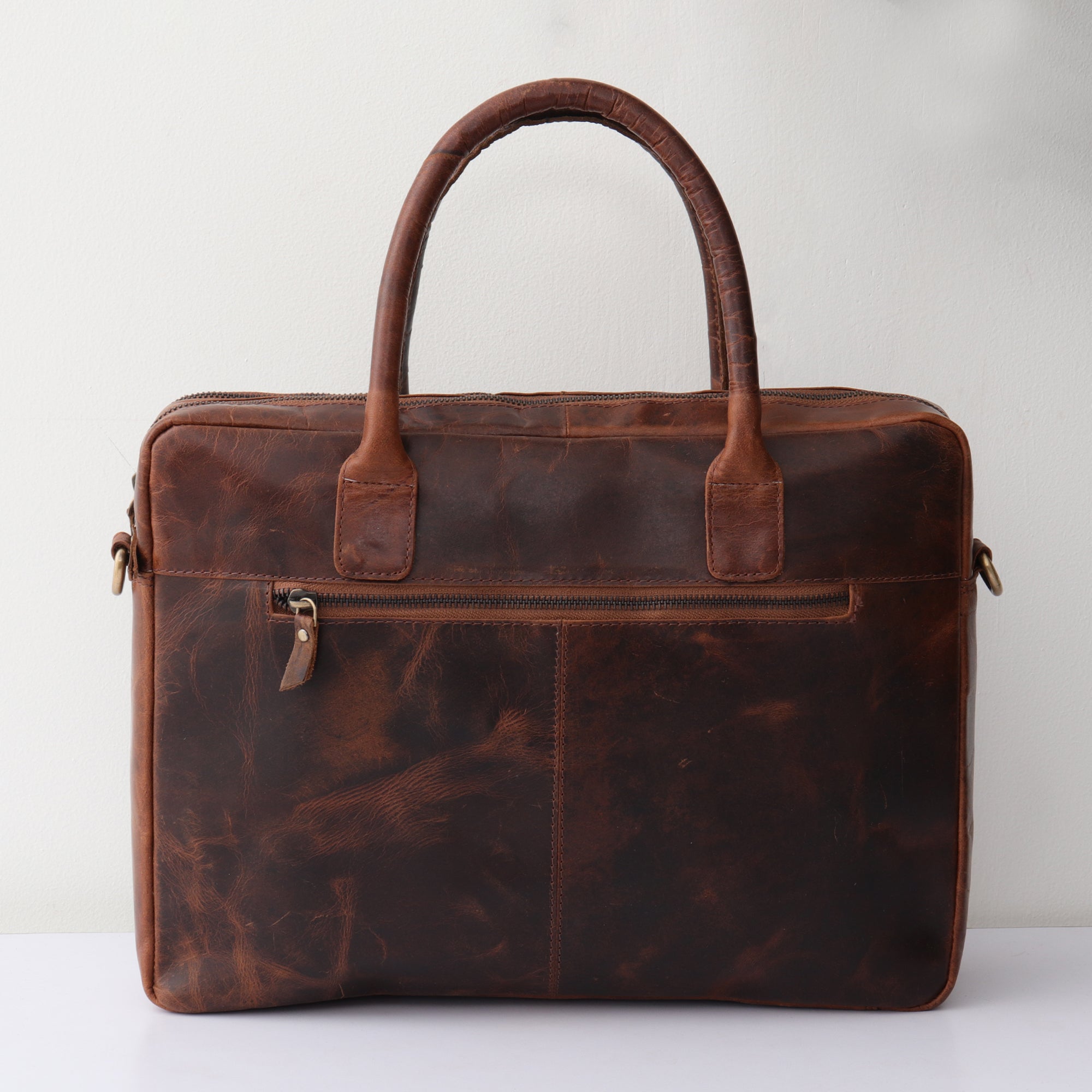 Vintage Leather Executive Laptop Bag