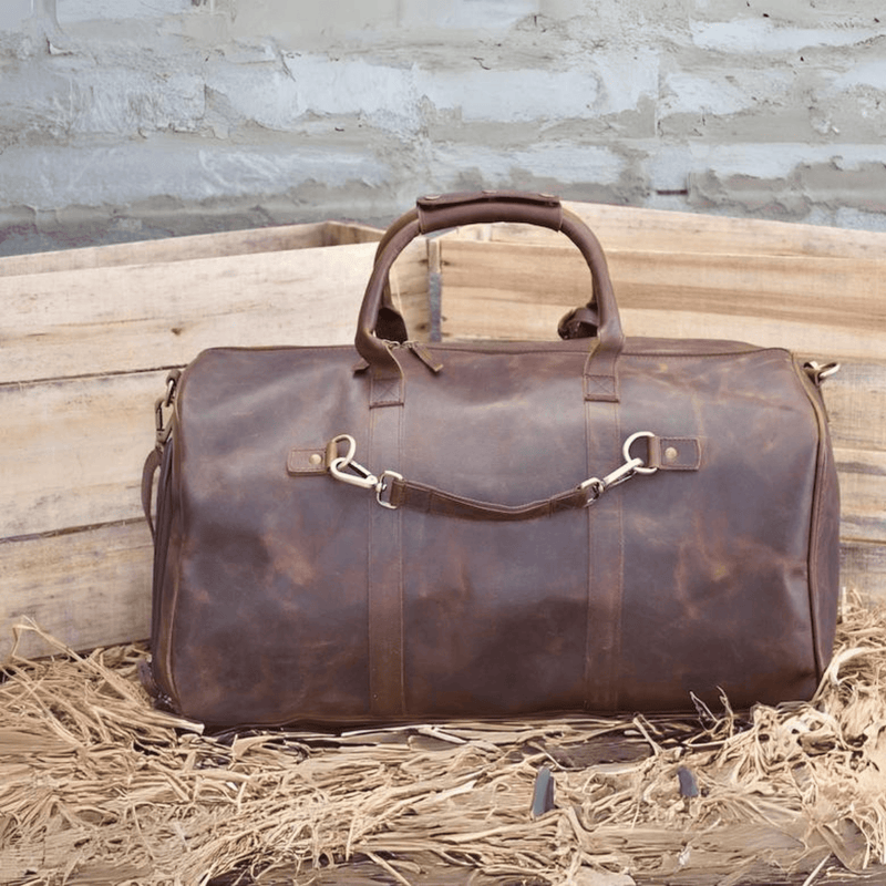 Elysian Voyager: The Ultimate Weekender Bag - Leather Shop Factory
