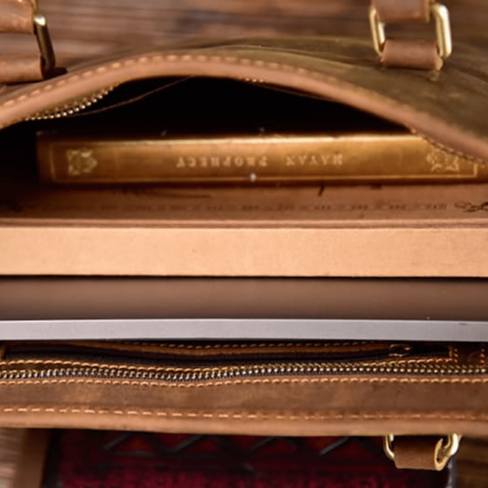 Dark Brown Leather Briefcase - Leather Shop Factory