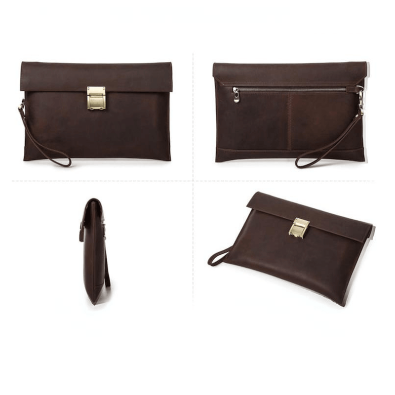 Mens leather clutches mobile phone bag - Leather Shop Factory