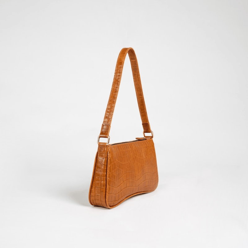 Brown with Black Leather Bag - Leather Shop Factory