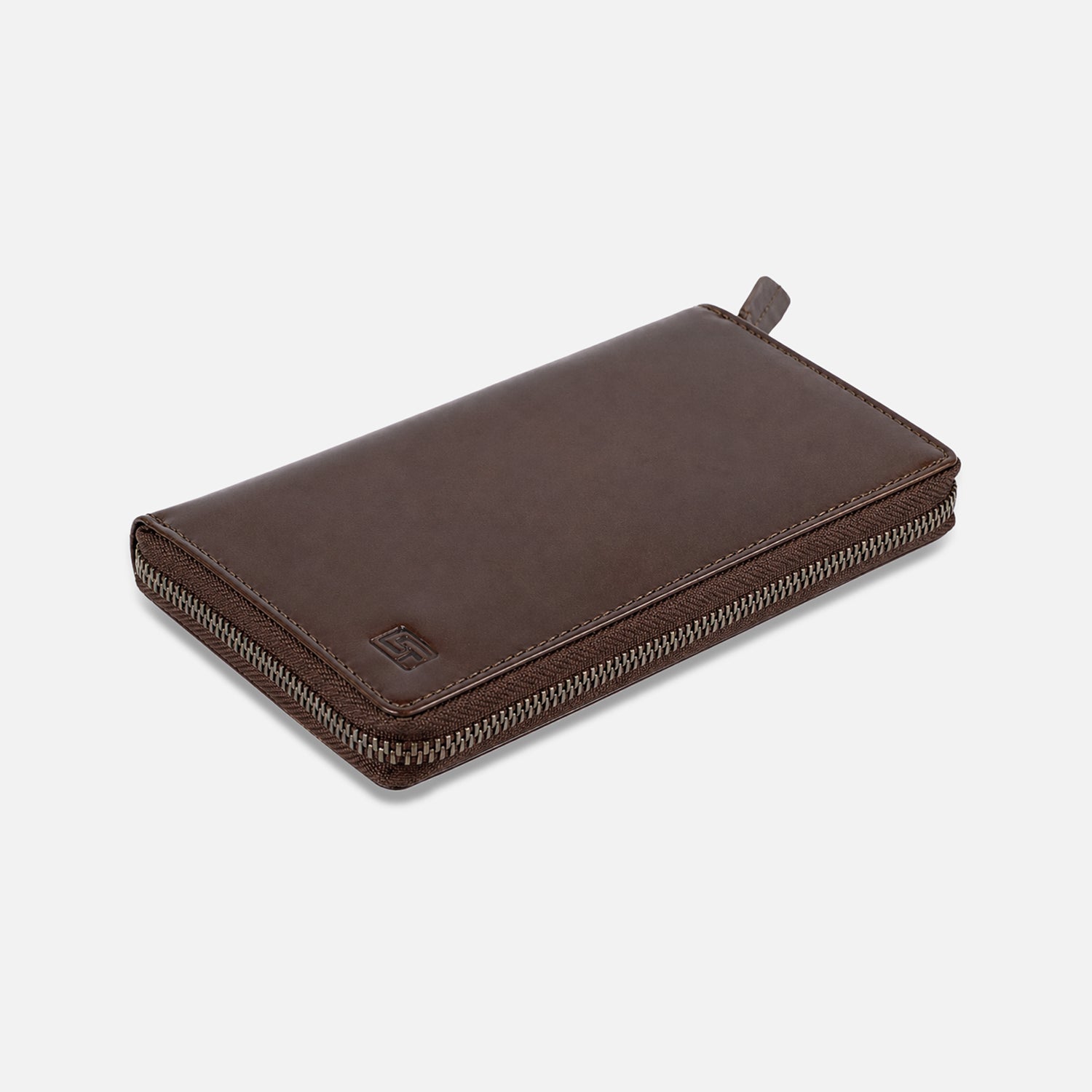 VALE CLUTCH — DARK CHESTNUT