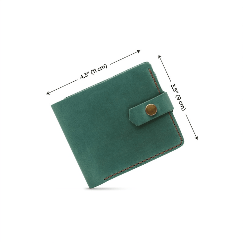 Custom wallet women small 3rd anniversary gift for her - Leather Shop Factory