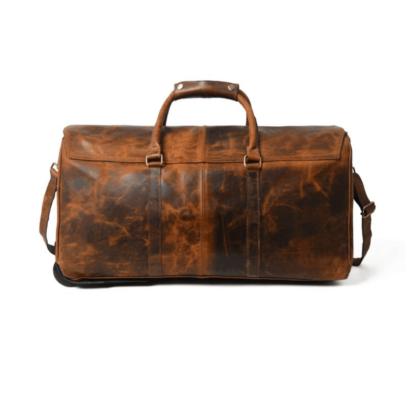 Indian Odyssey Rolling Leather Duffle - Leather Shop Factory