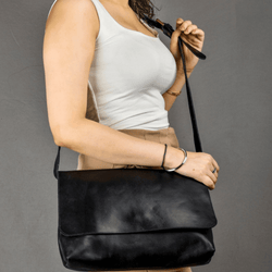 Leather crossbody bags for women Large crossbody bag - Leather Shop Factory