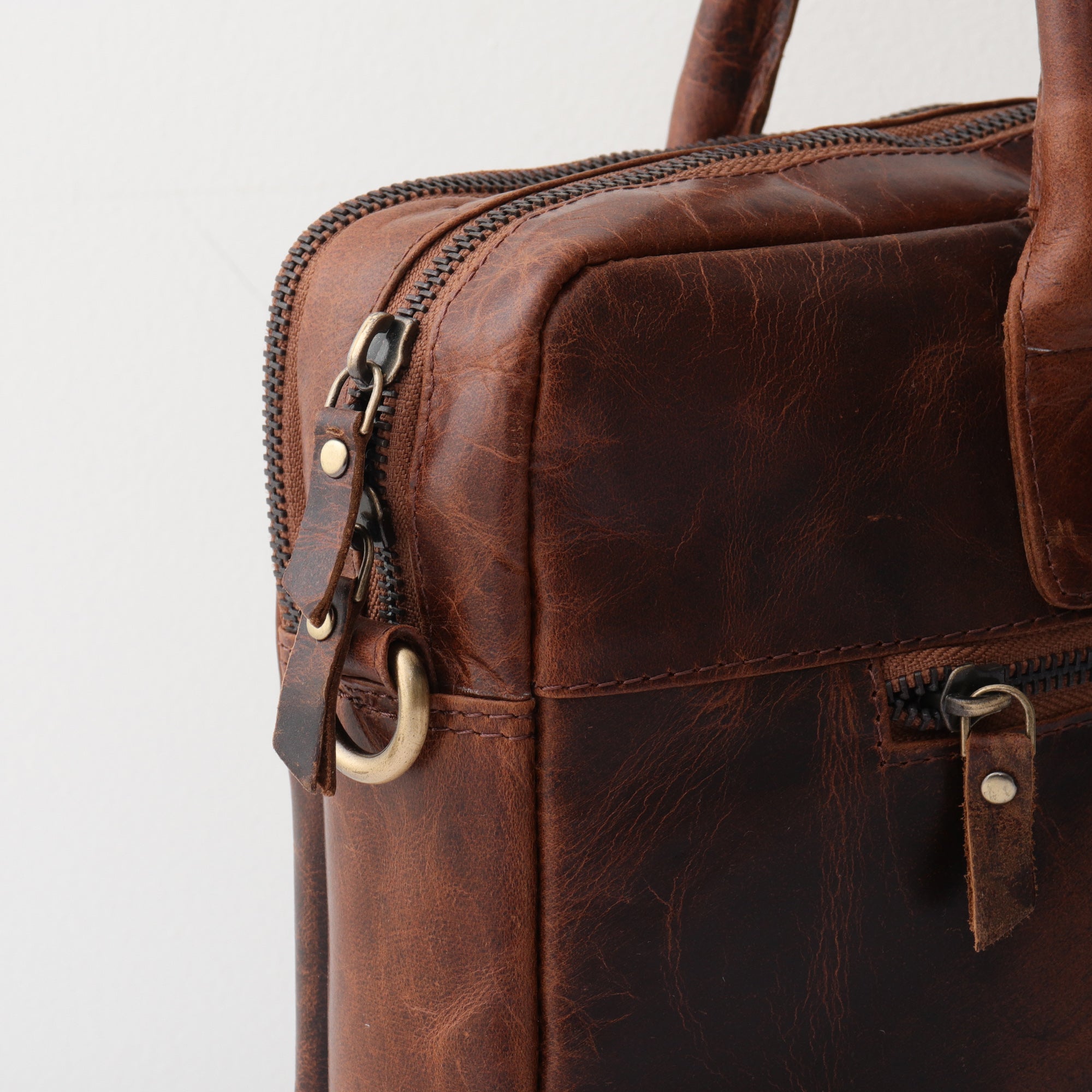 Vintage Leather Executive Laptop Bag