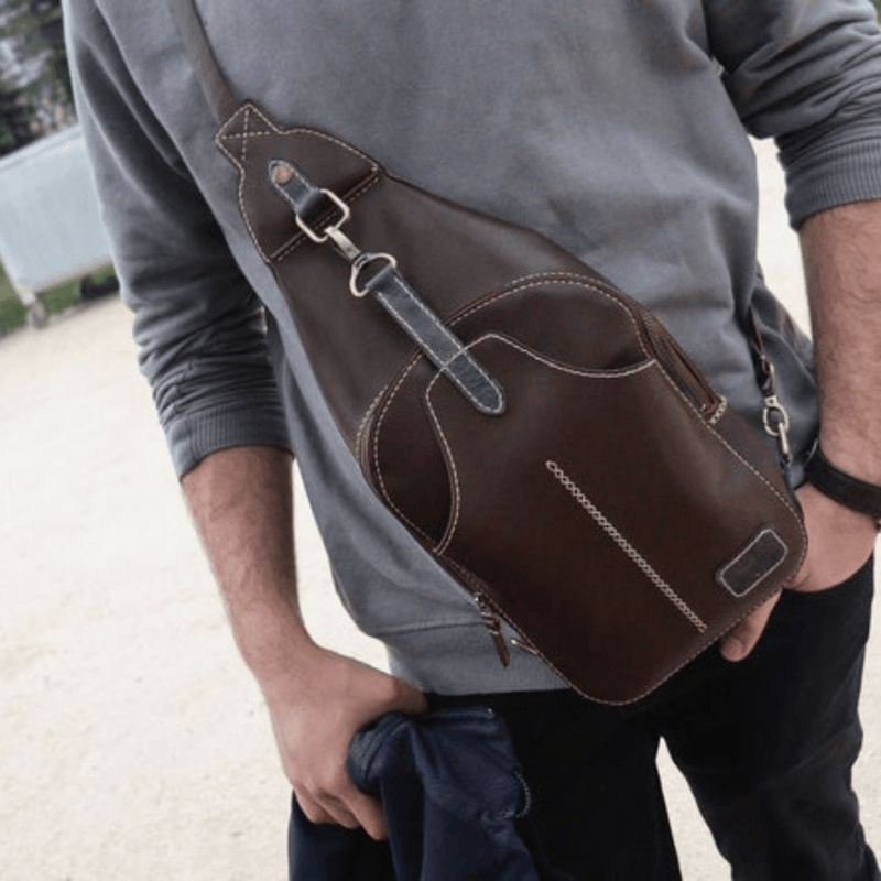 PDF Pattern leather Sling Bag-Sling bag leather pattern - Leather Shop Factory