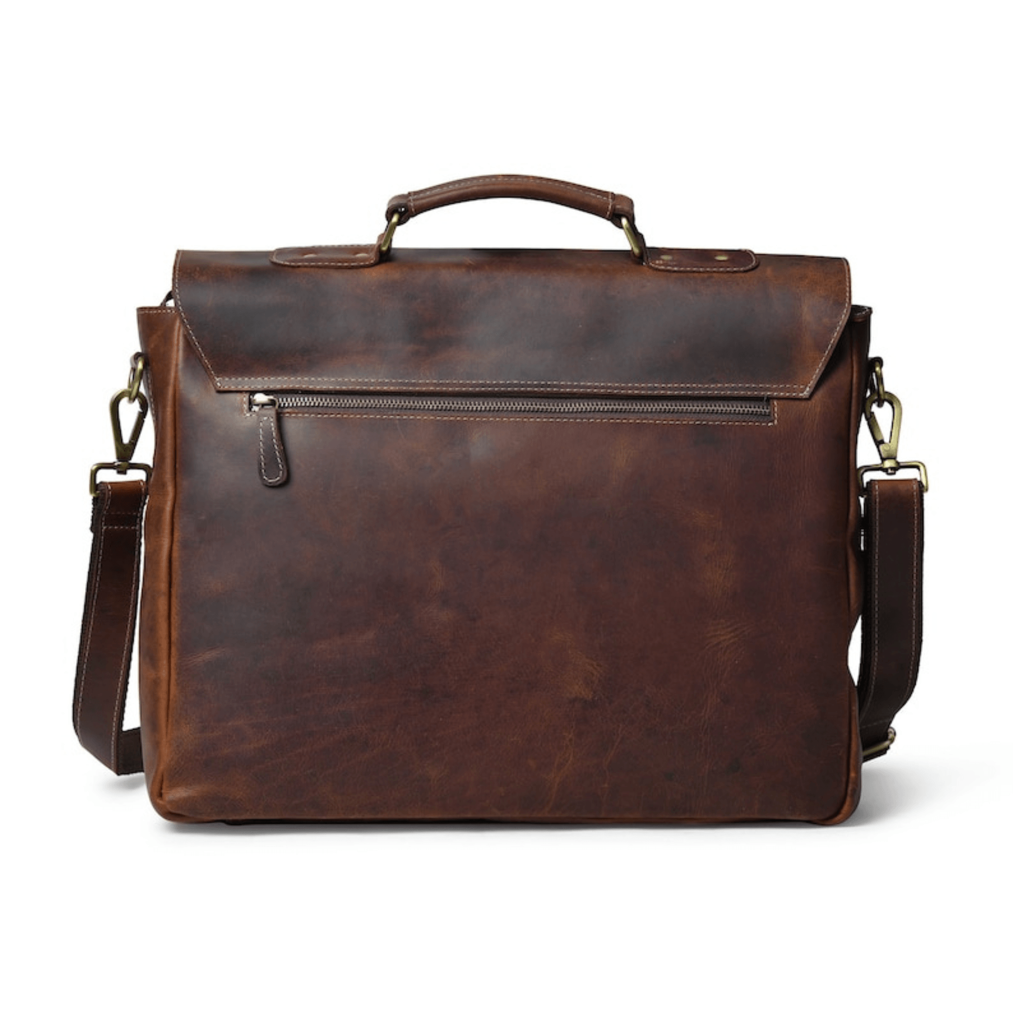 Classic Indian Leather Laptop Messenger - Leather Shop Factory