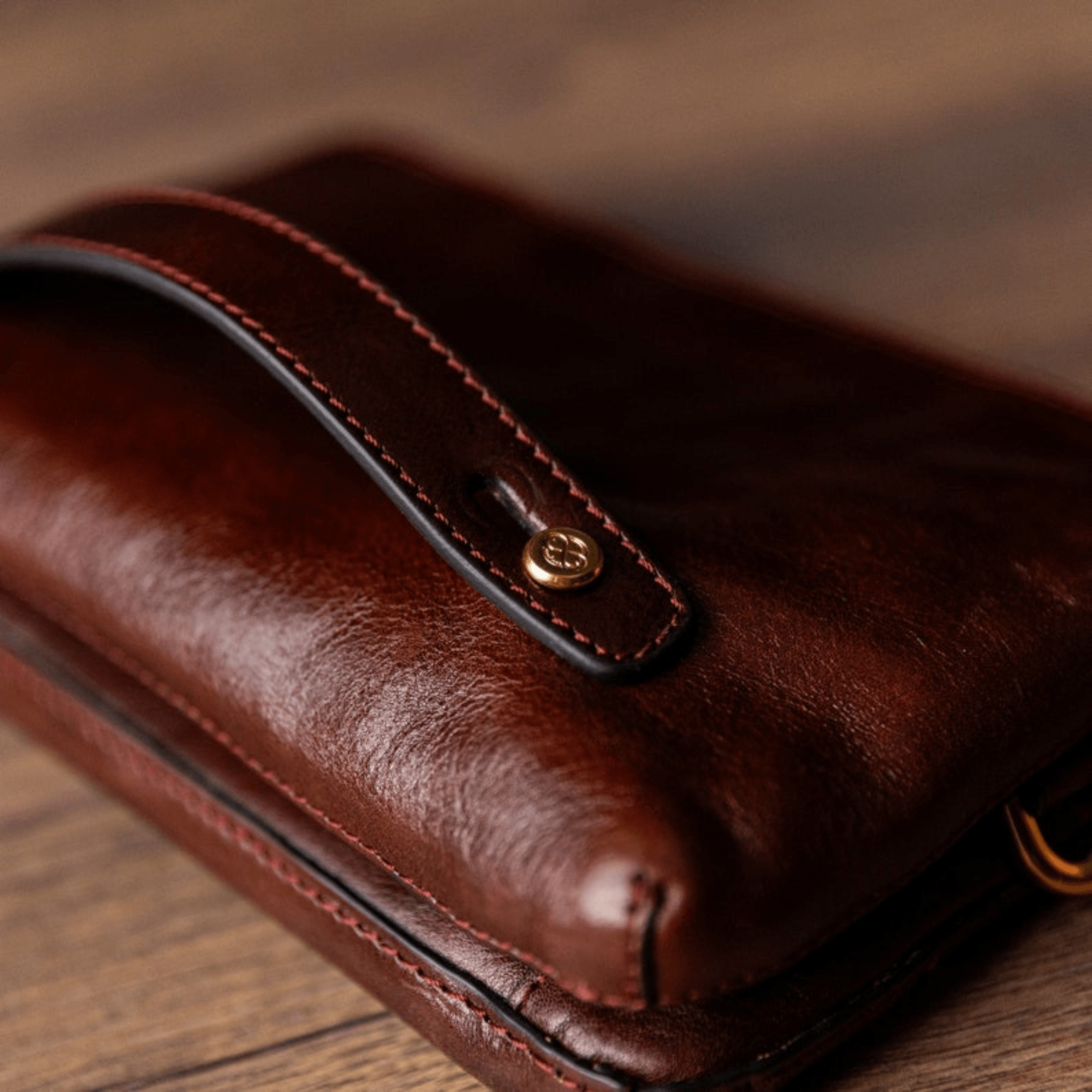 Brown Leather Clutch for Men - Leather Shop Factory