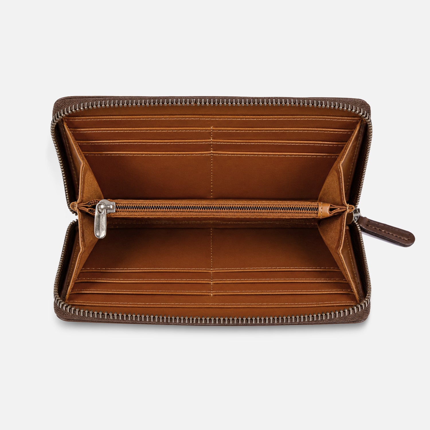 VALE CLUTCH — DARK CHESTNUT