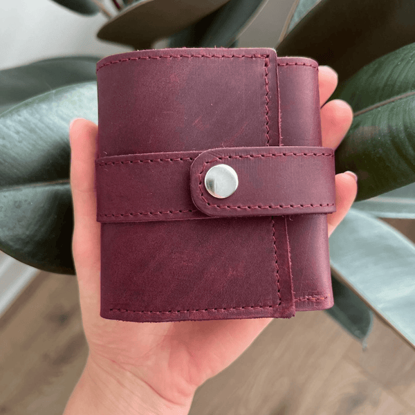 Women's small leather wallet - Leather Shop Factory