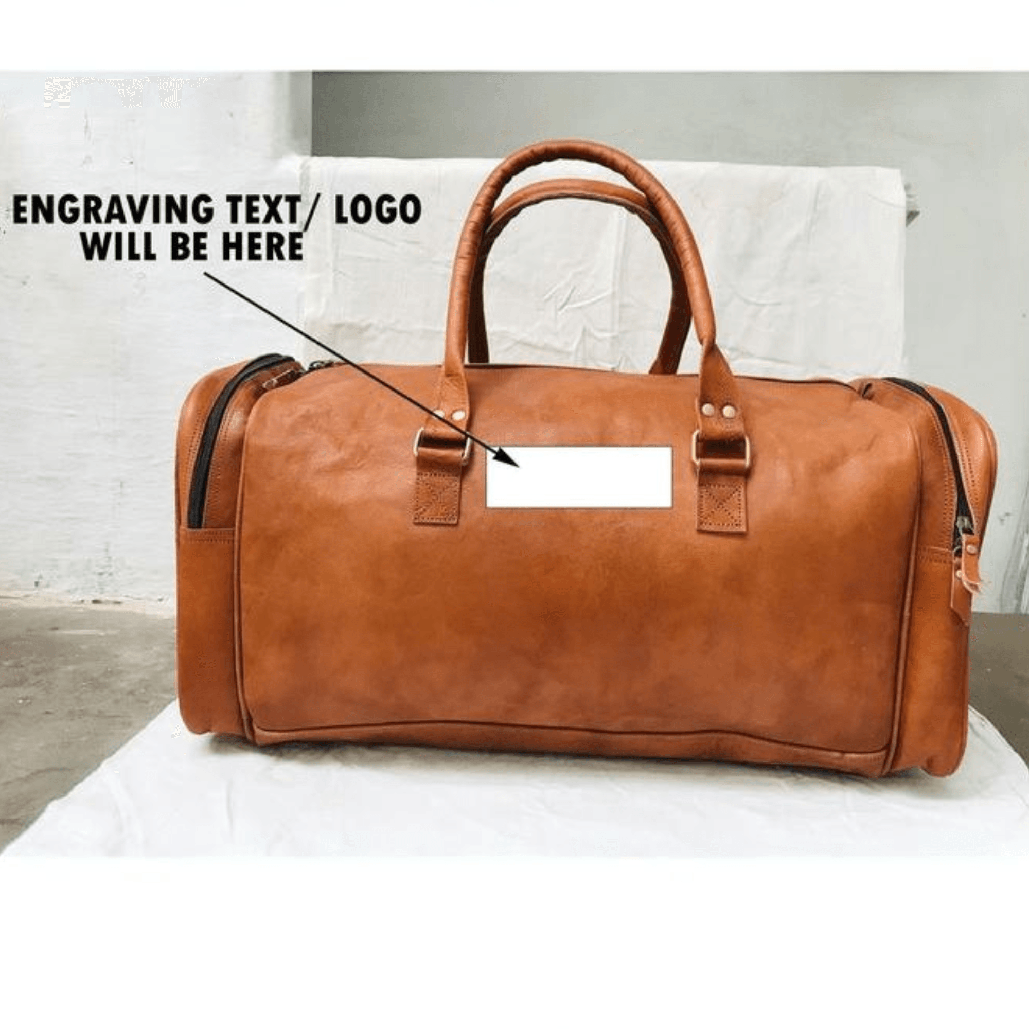 Regal Voyager: Vintage Brown Leather Weekender - Leather Shop Factory