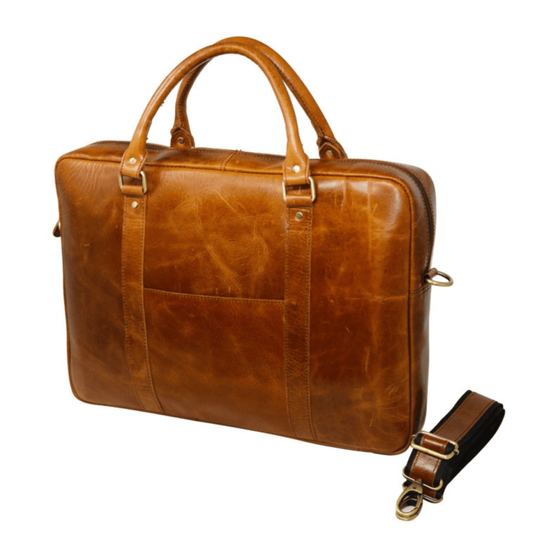 Executive Indian Leather Briefcase - Leather Shop Factory