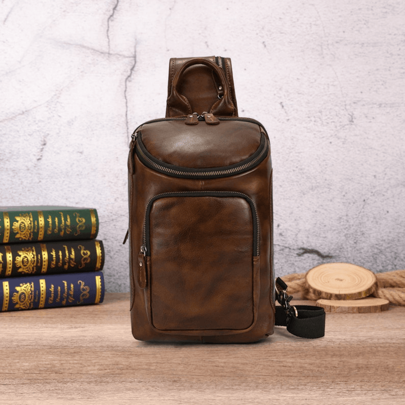 Sling bag Outdoor Travel Hiking Strap Bag Riding pack - Leather Shop Factory