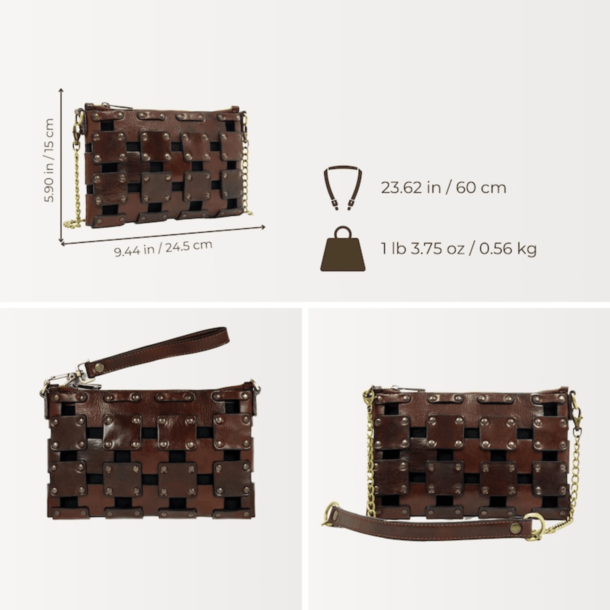 Charismatic Elegance Wrist Clutch - Leather Shop Factory