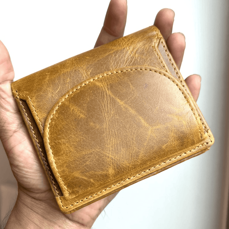 Minimalist leather wallet most practical - Leather Shop Factory
