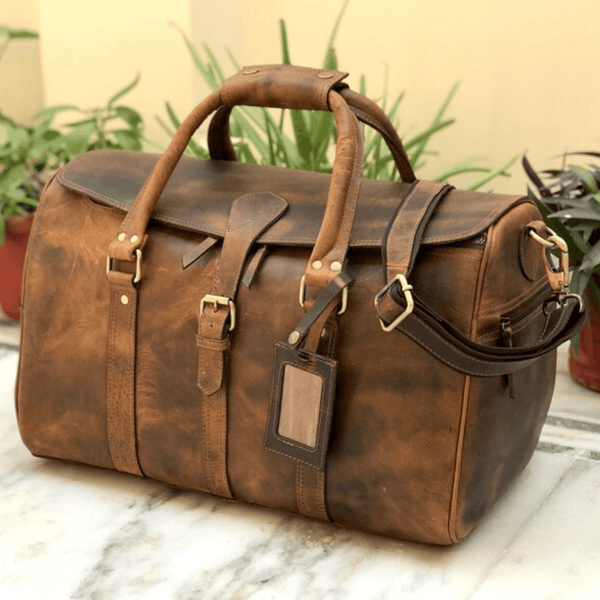 Indian Heritage Secure Voyager Duffle - Leather Shop Factory