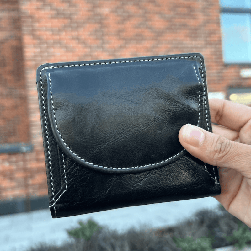 Minimalist leather wallet most practical - Leather Shop Factory