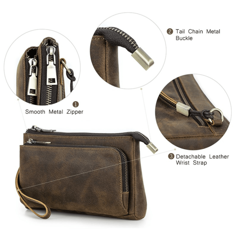 Leather Phone Clutch - Leather Shop Factory