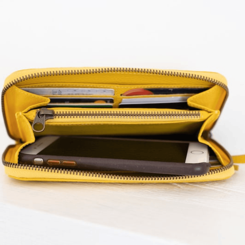 Leather Zip Wallet, Available in 5 colors! - Leather Shop Factory