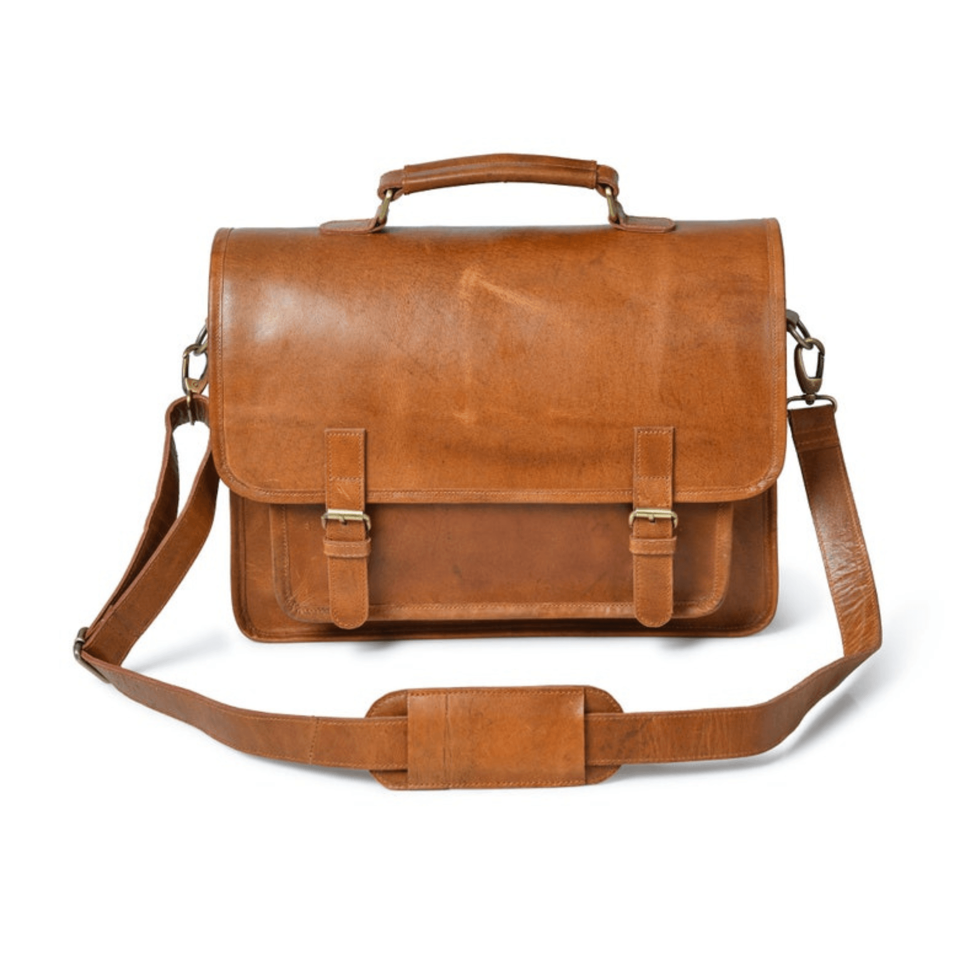 Classic Urban Messenger Laptop Bag - Leather Shop Factory