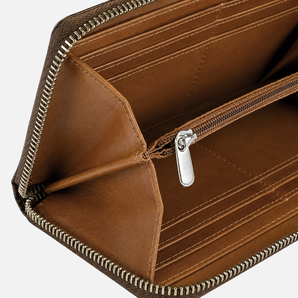 VALE CLUTCH — DARK CHESTNUT