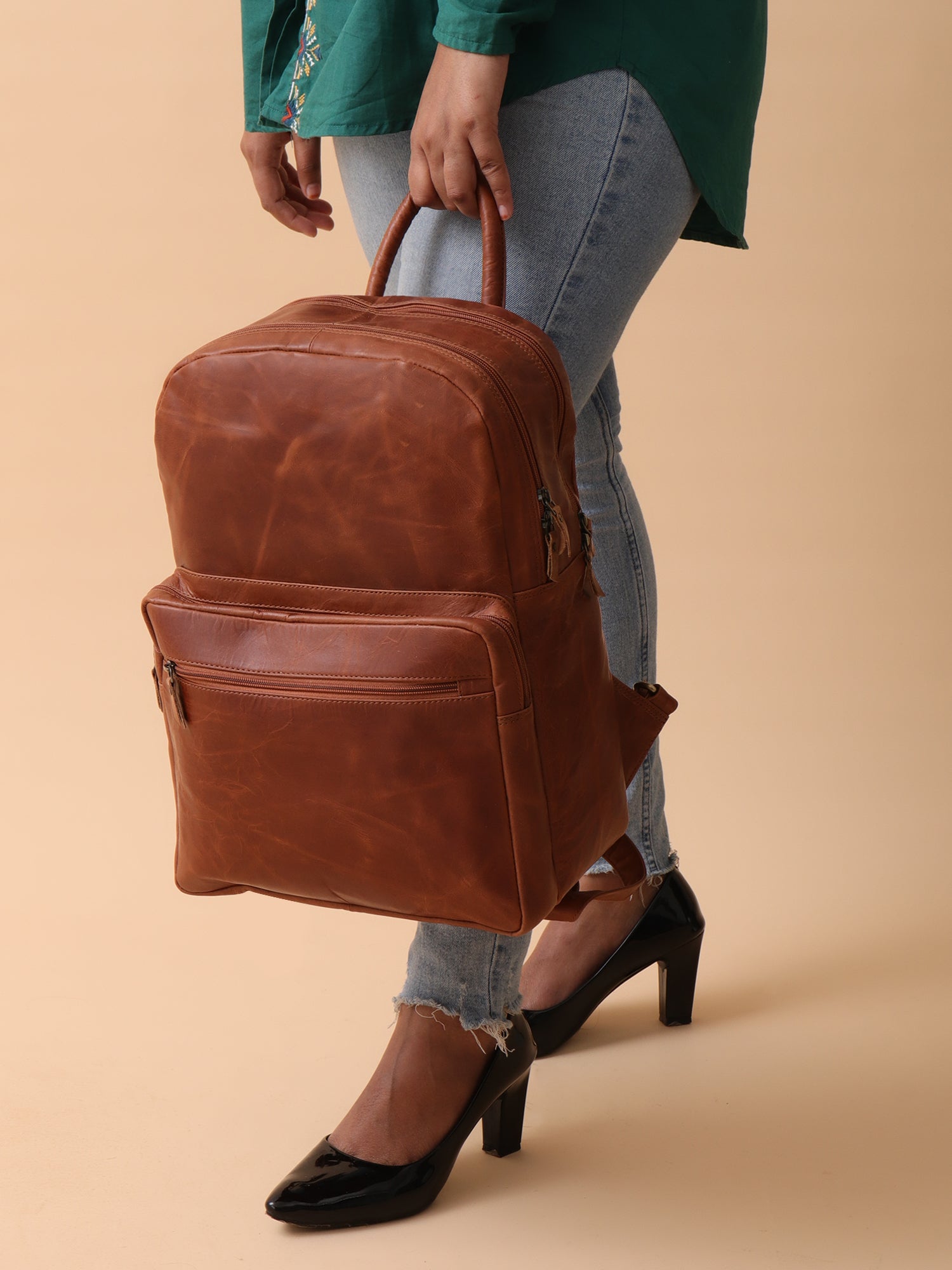 The Modern Professional Leather Backpack