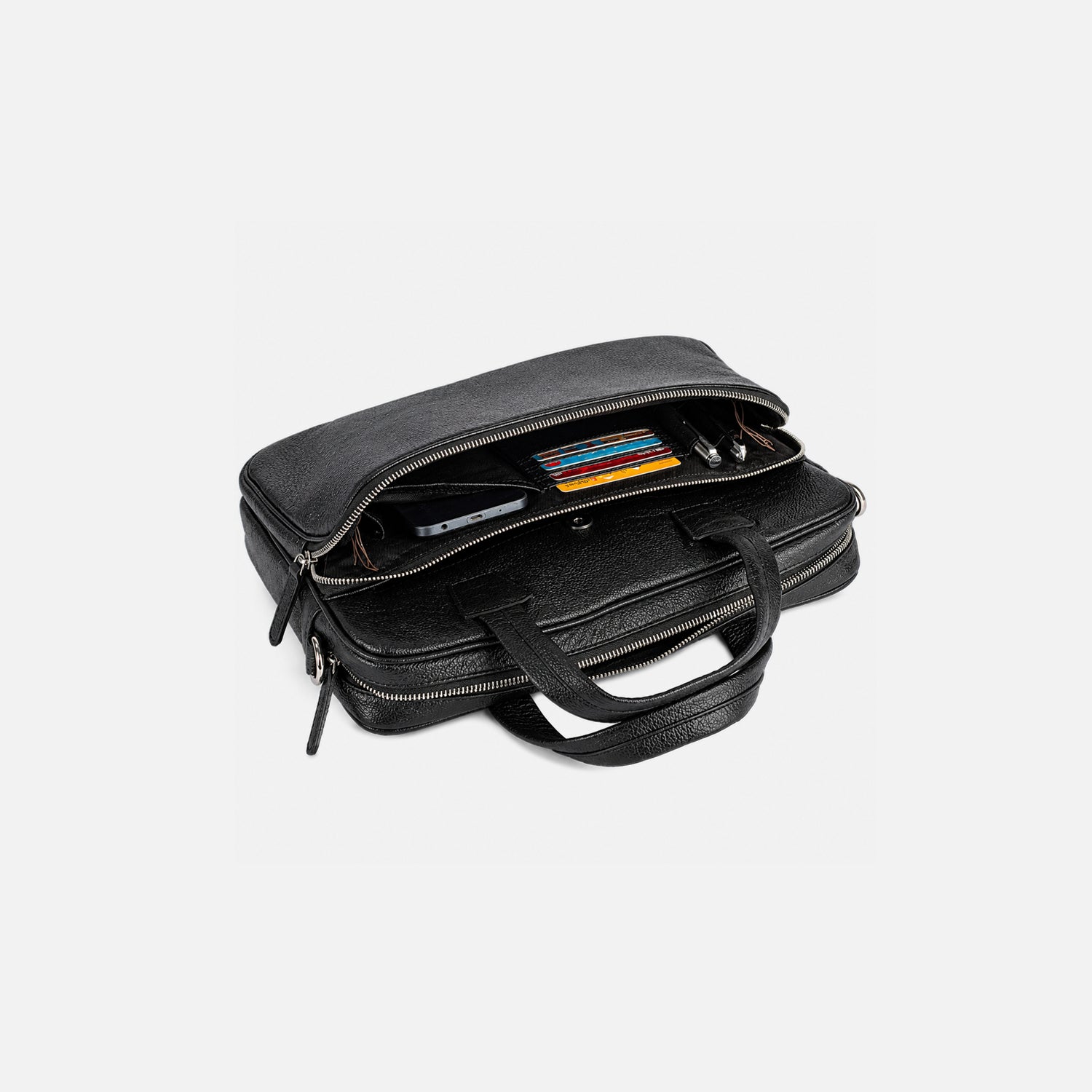 CADEN LAPTOP BAG — BLACK