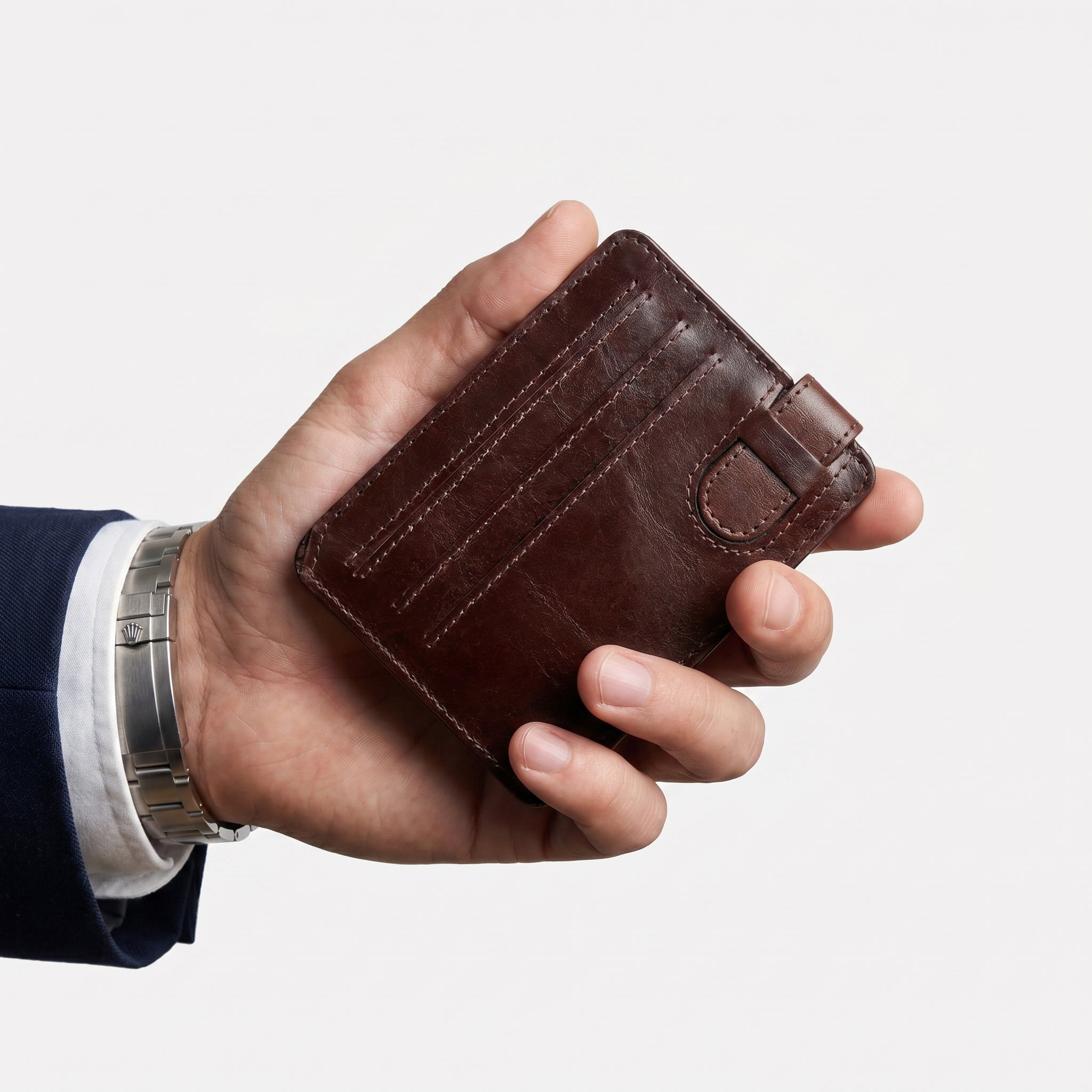 CALLOW WALLET — DARK BROWN