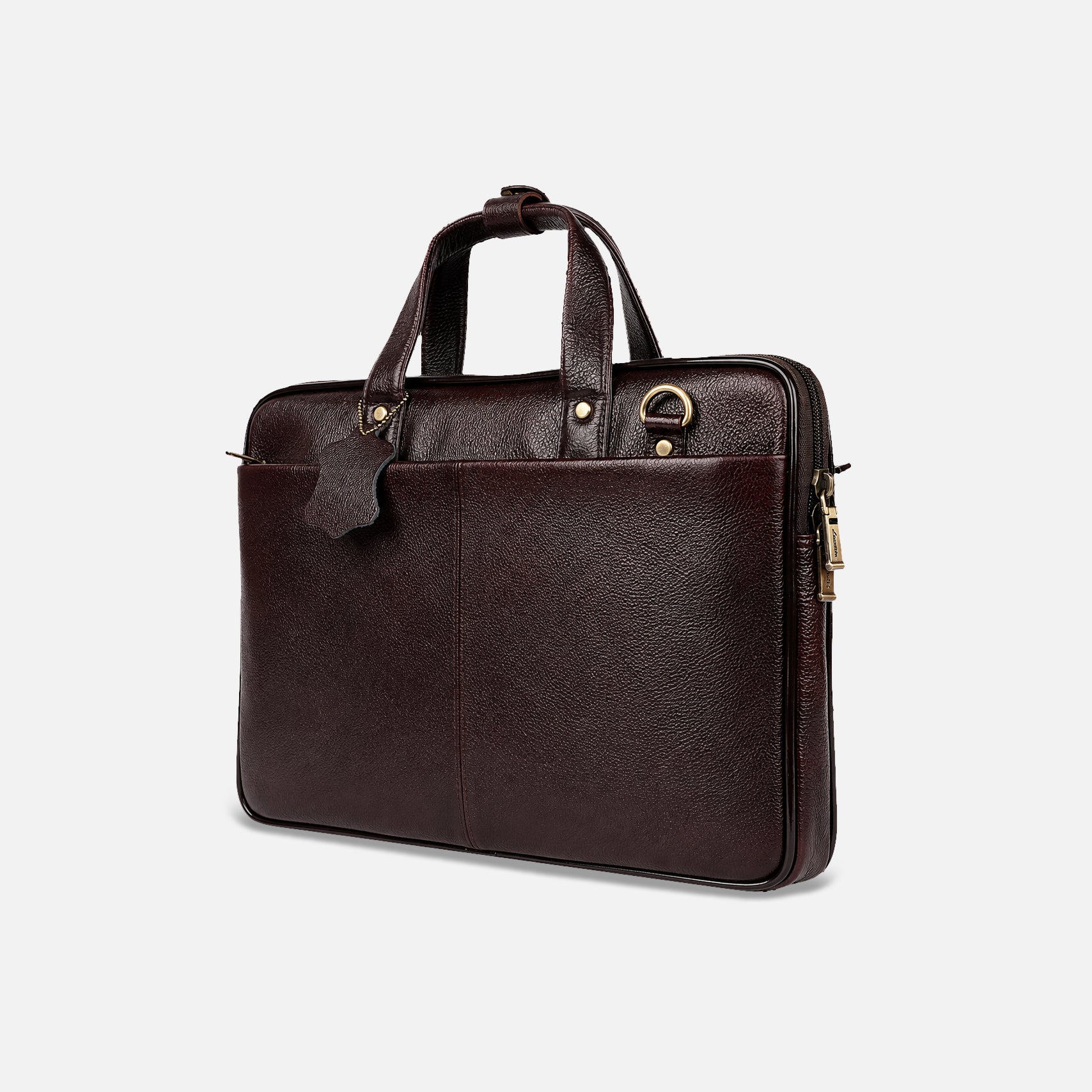 CORVUS LAPTOP BAG — BROWN