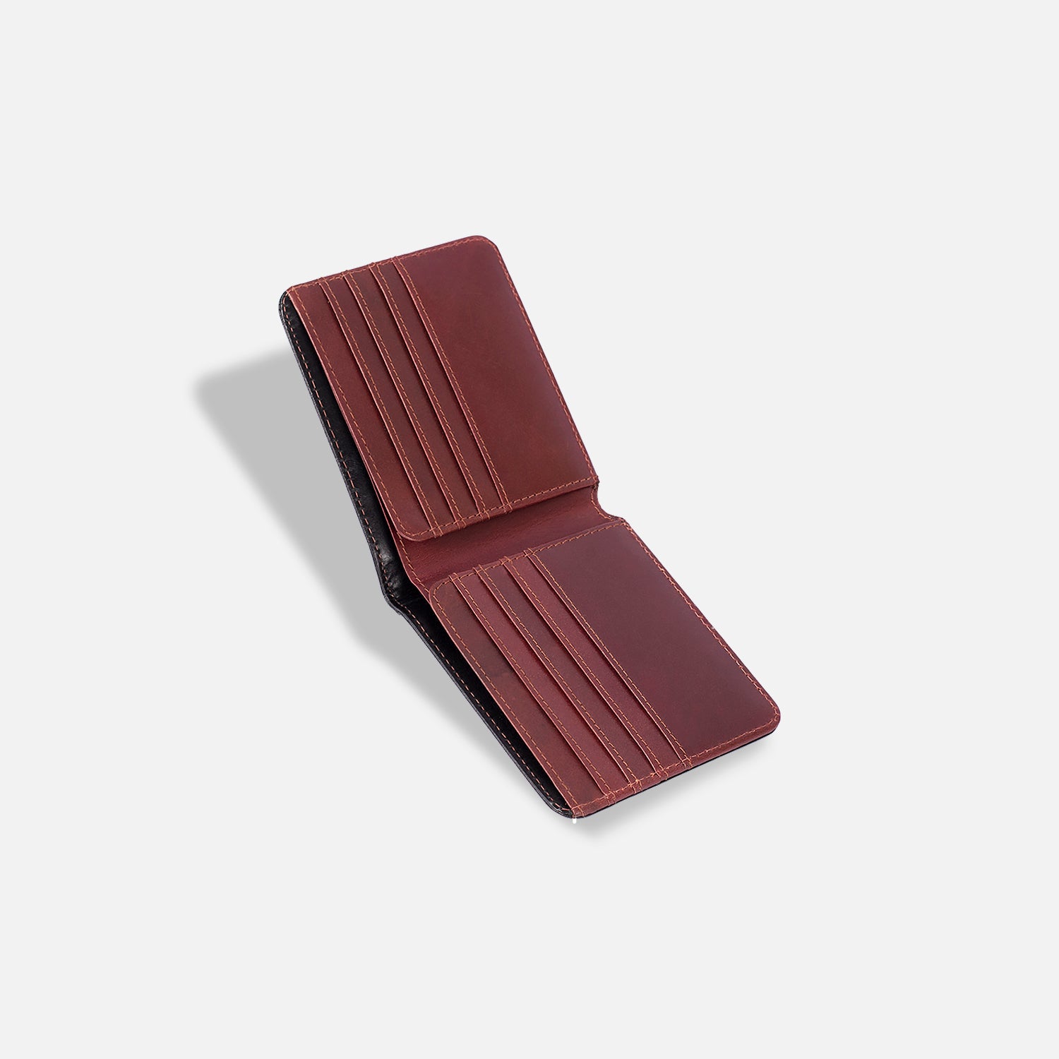 DREY WALLET — BLACK / CHERRY