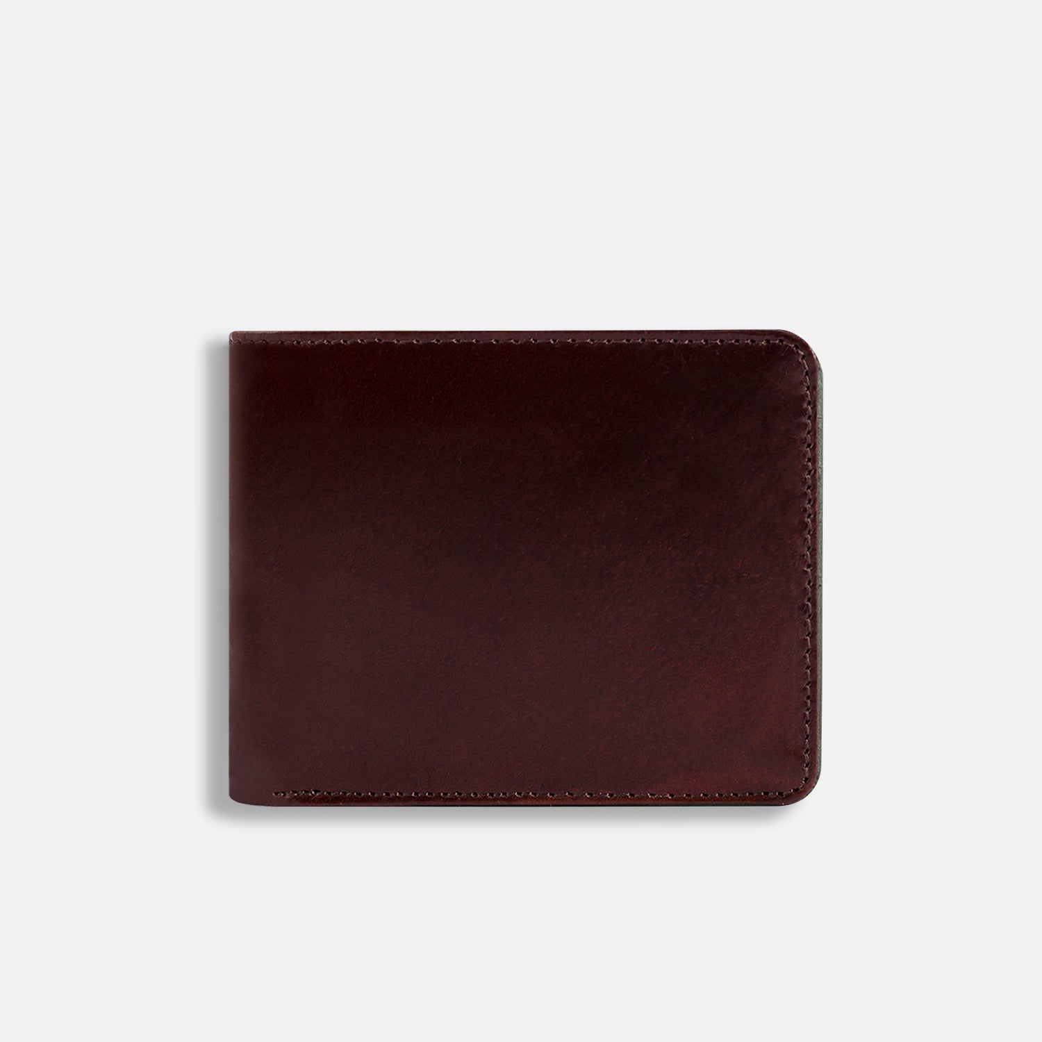 DREY WALLET — DARK BROWN / FOREST GREEN