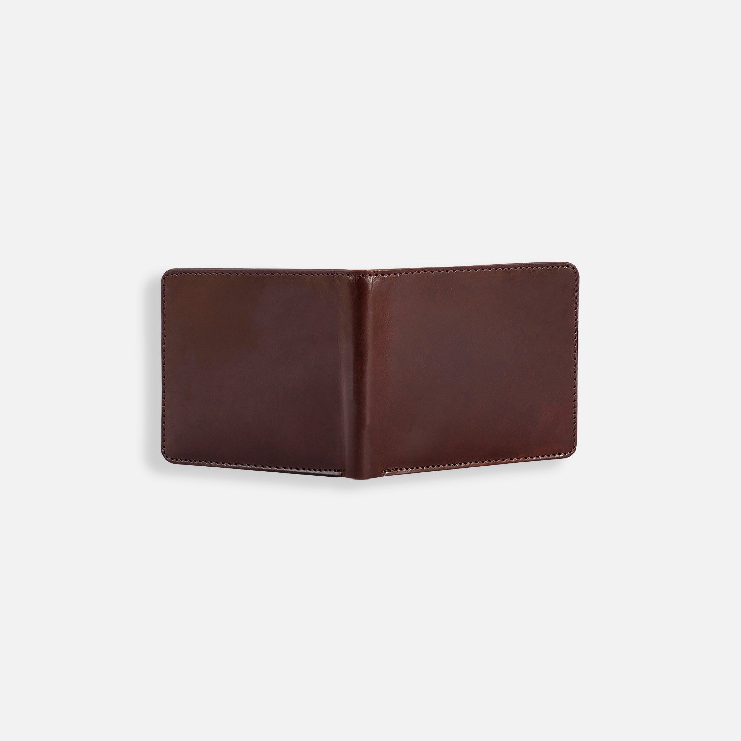 DREY WALLET — DARK BROWN / FOREST GREEN