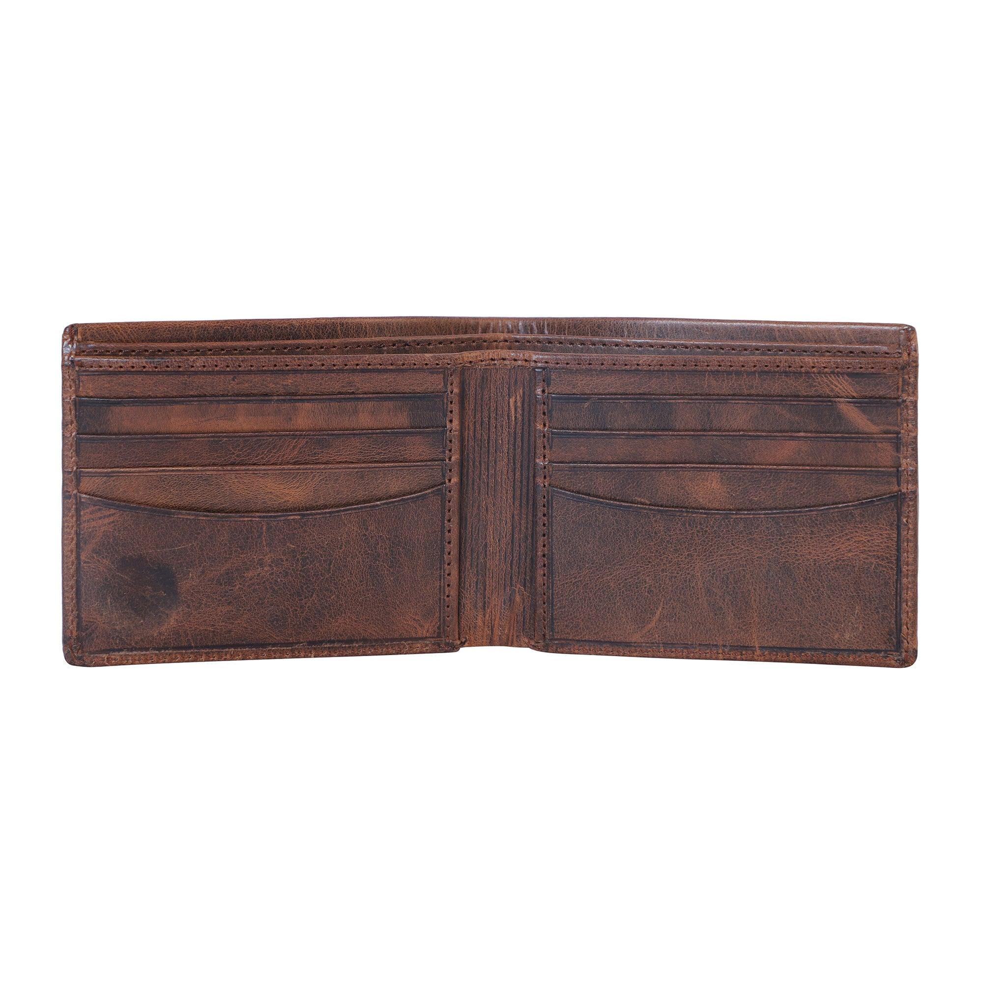 Modern Artisan Handcrafted Bifold Wallet - Leather Shop Factory