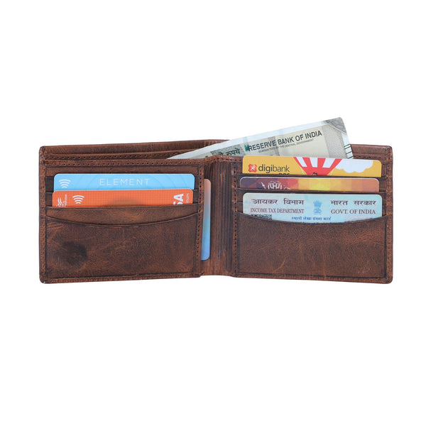 Modern Artisan Handcrafted Bifold Wallet - Leather Shop Factory