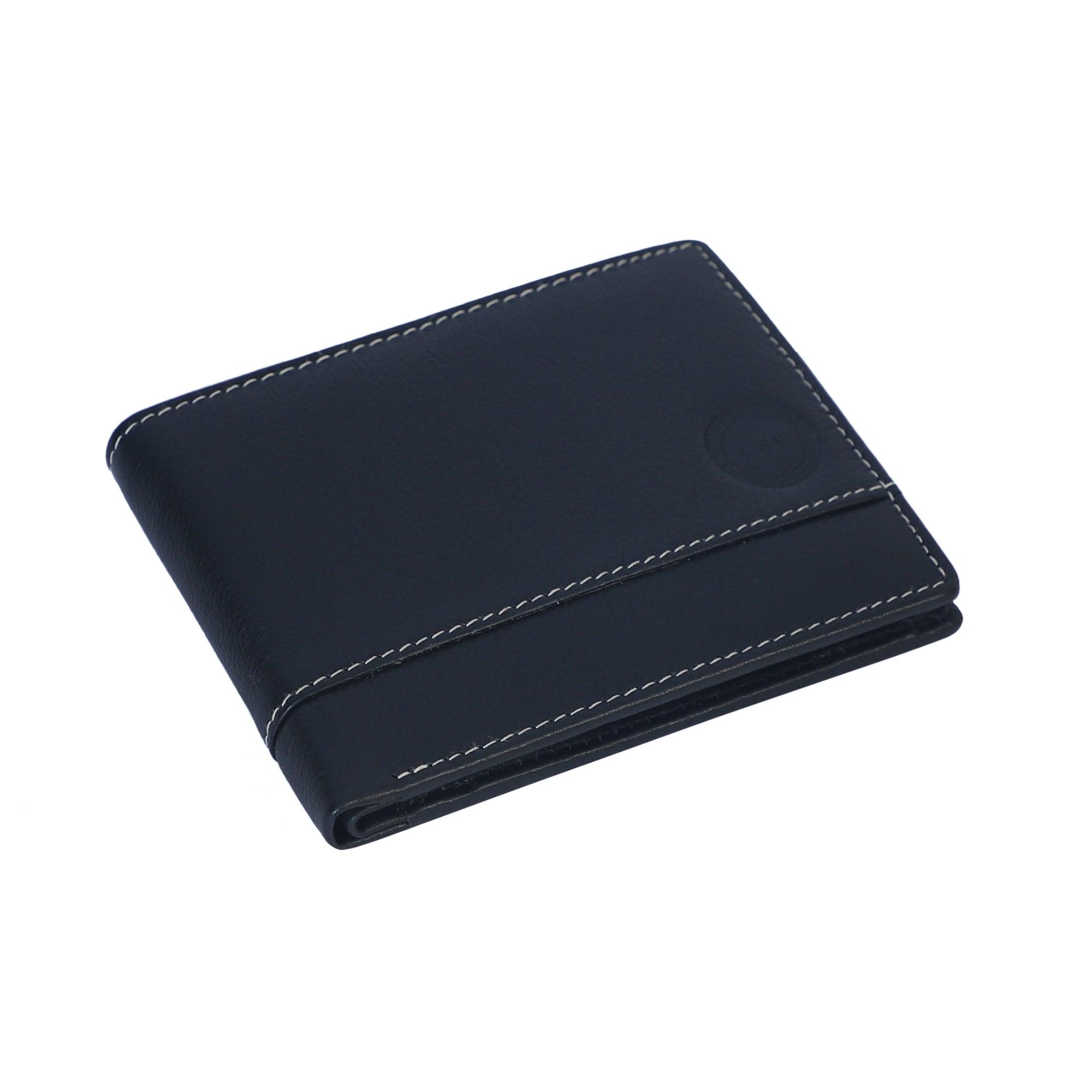 Modern Handcrafted Azure Elegance Wallet - Leather Shop Factory