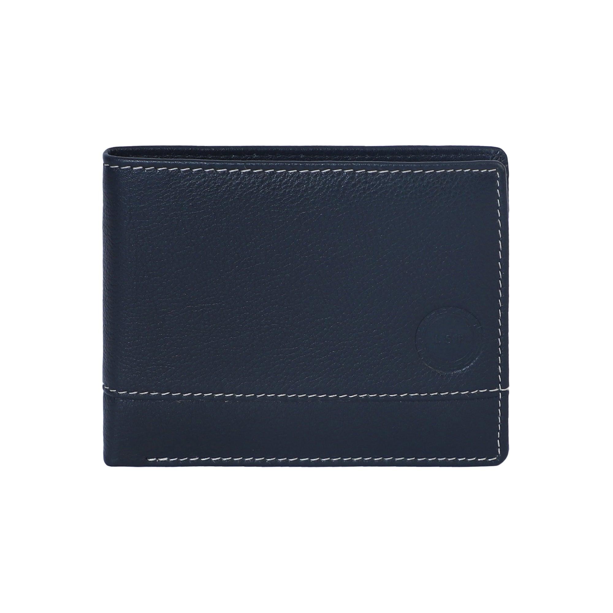 Modern Handcrafted Azure Elegance Wallet - Leather Shop Factory