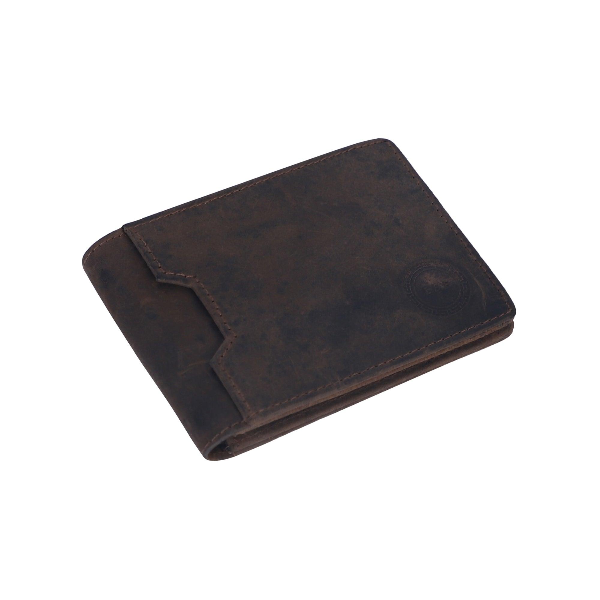 Men Brown Solid Money Clip - Leather Shop Factory