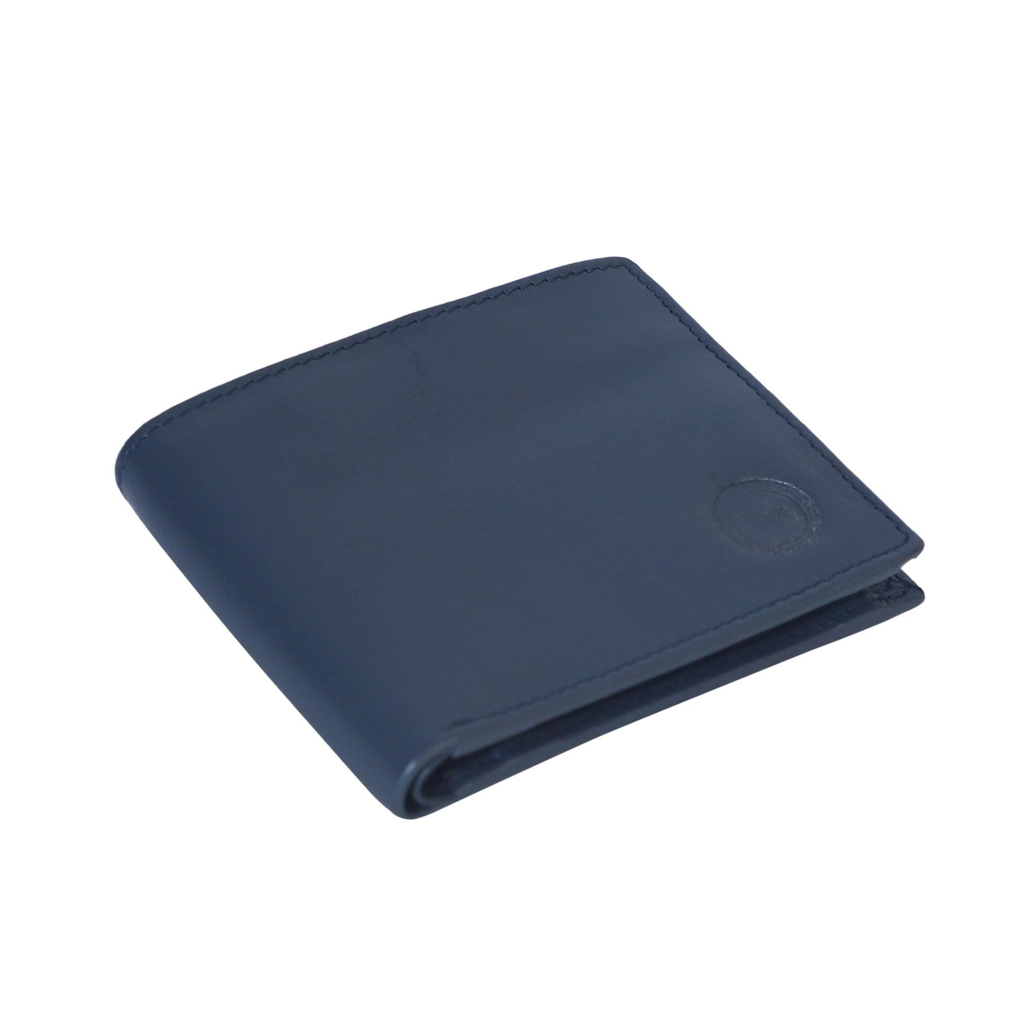 LSF Leather Plain Wallet-BLUE - Leather Shop Factory